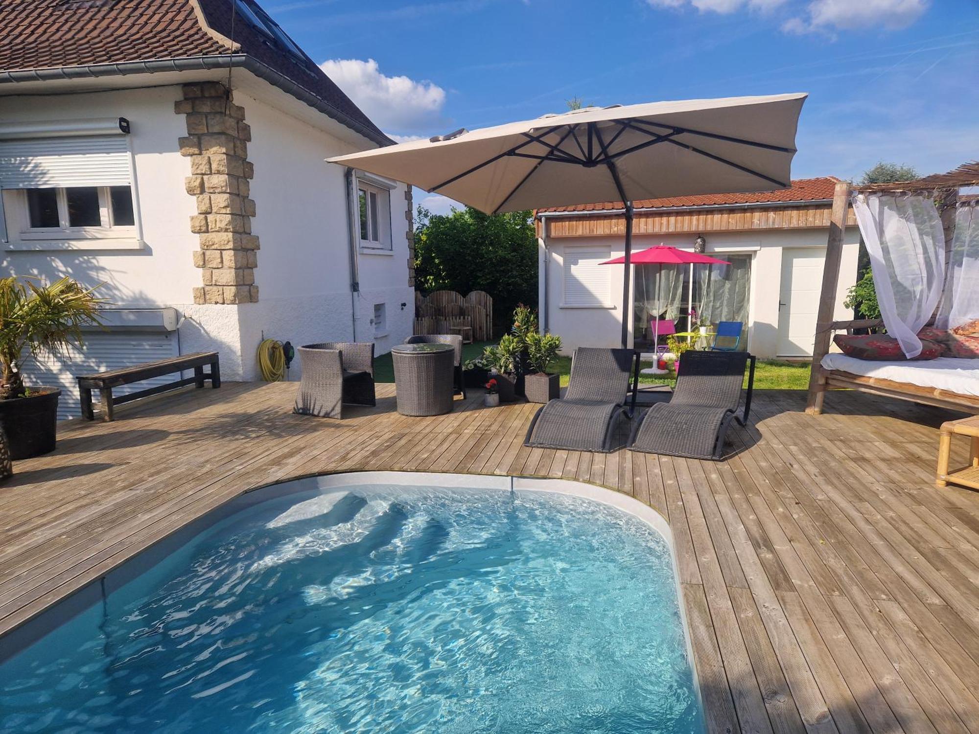 La Serenite Balinaise, Chambre Et Sdb Privee, Jardin , Piscine Et Jacuzzi En Saison, Pres De Chantilly, Parc Asterix Et Cdg Et Paris En 20' Orry-La-Ville Zewnętrze zdjęcie
