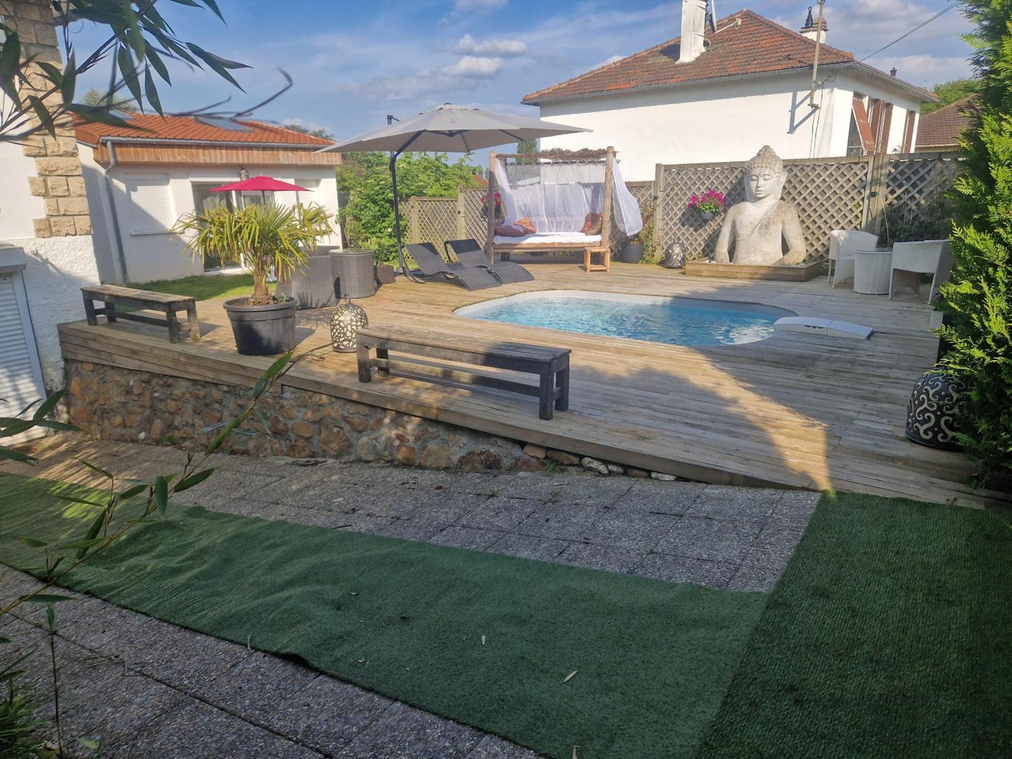 La Serenite Balinaise, Chambre Et Sdb Privee, Jardin , Piscine Et Jacuzzi En Saison, Pres De Chantilly, Parc Asterix Et Cdg Et Paris En 20' Orry-La-Ville Zewnętrze zdjęcie